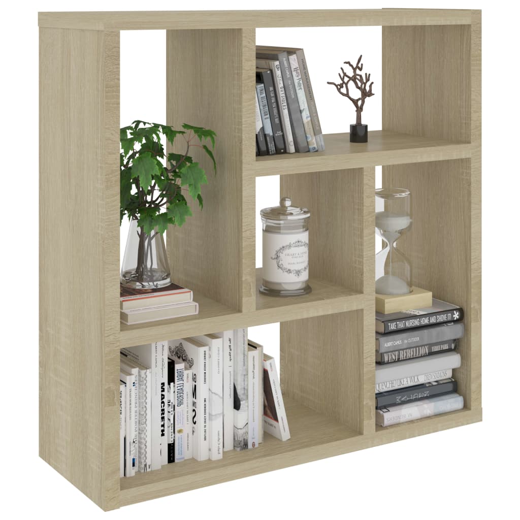 vidaXL Wall Shelf Sonoma Oak 45.1x16x45.1 cm Engineered Wood