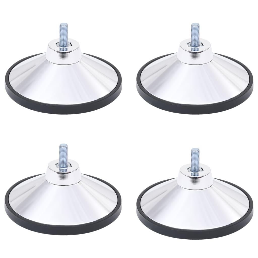 vidaXL Football Table Feet 4 pcs Chrome