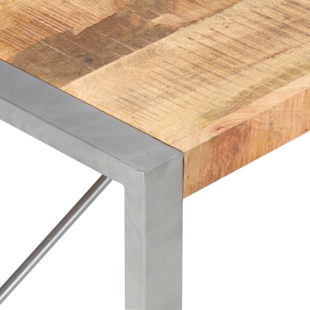 Table Basse 120x60x40 cm Bois de Manguier Brut