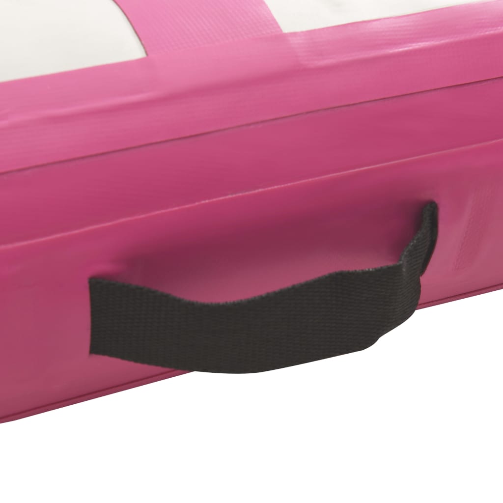 Inflatable Gymnastics Mat with Pump 60x100x20 cm PVC Pink - Upclimb Ltd