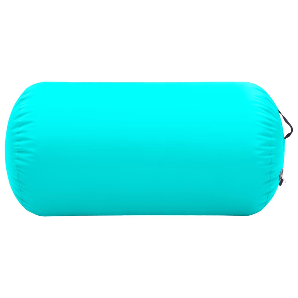 Inflatable Gymnastic Roll with Pump 120x90 cm PVC Green - Upclimb Ltd