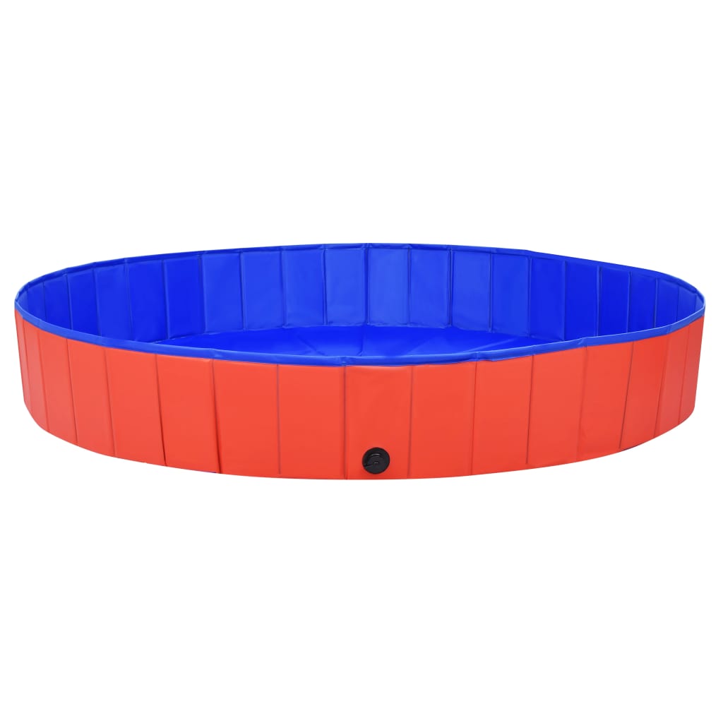 Foldable Dog Swimming Pool Red 200x30 cm PVC - Upclimb Ltd