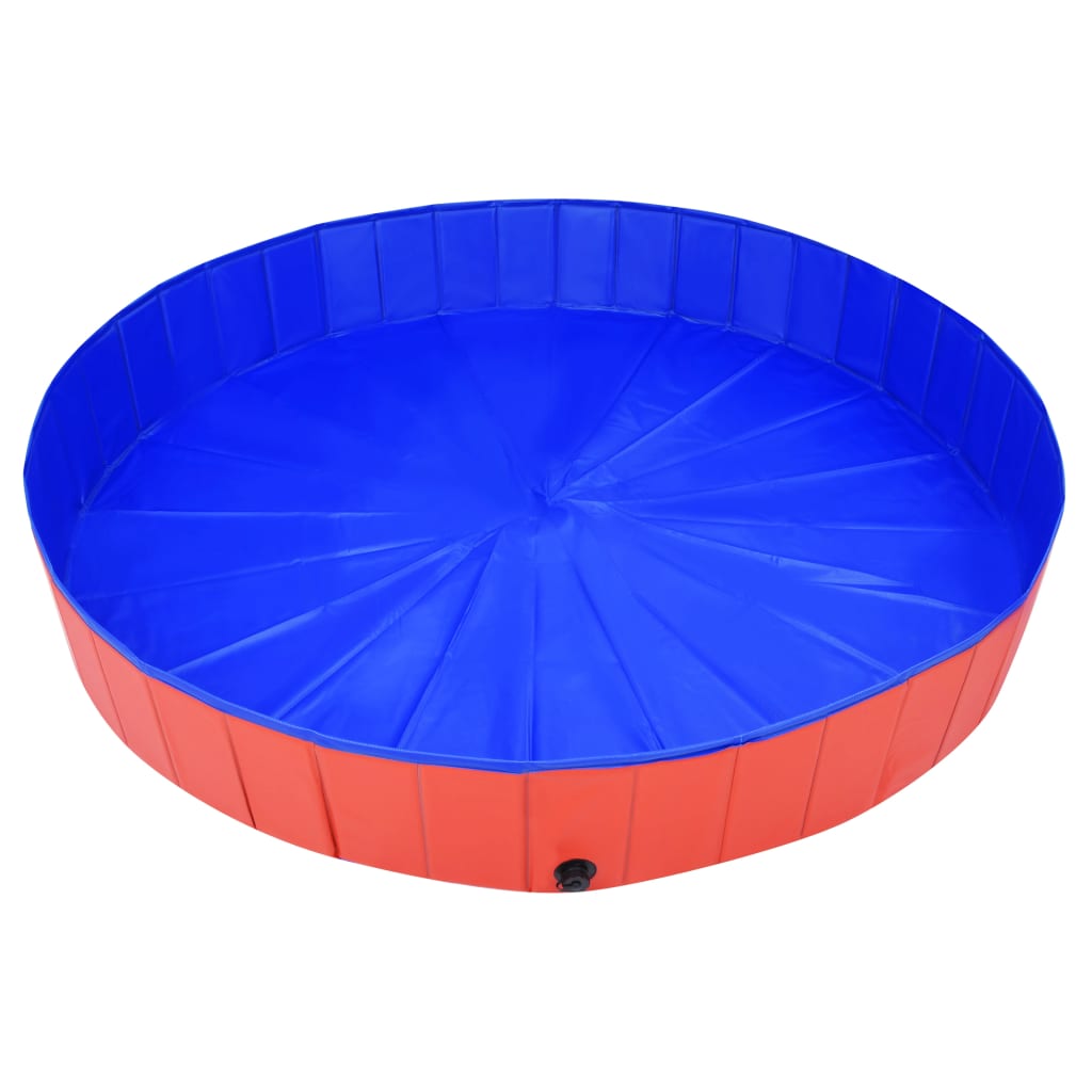 Foldable Dog Swimming Pool Red 200x30 cm PVC - Upclimb Ltd