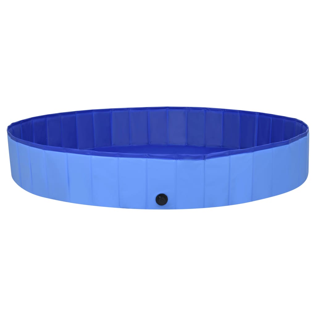 Foldable Dog Swimming Pool Blue 200x30 cm PVC - Upclimb Ltd