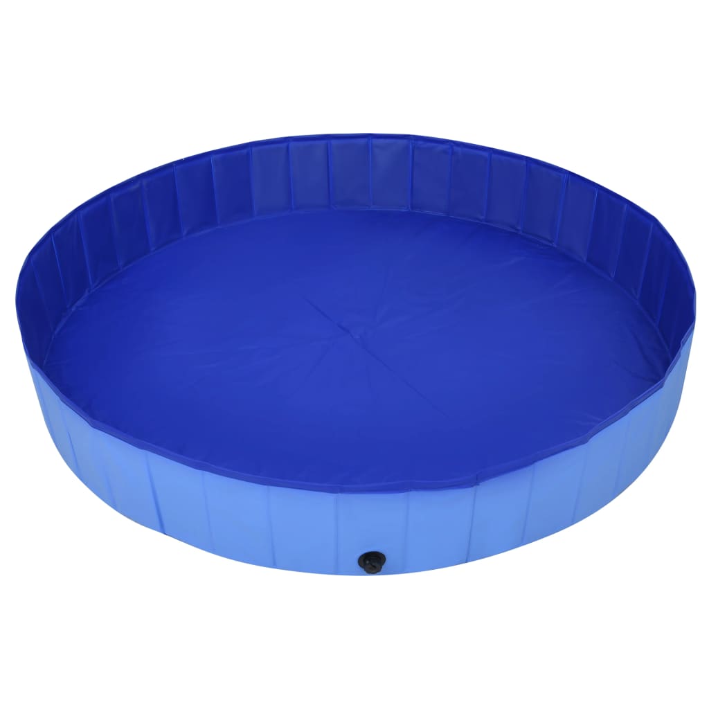 Foldable Dog Swimming Pool Blue 200x30 cm PVC - Upclimb Ltd