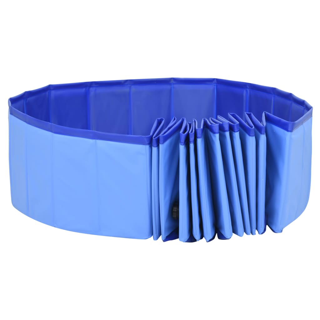 Foldable Dog Swimming Pool Blue 200x30 cm PVC - Upclimb Ltd