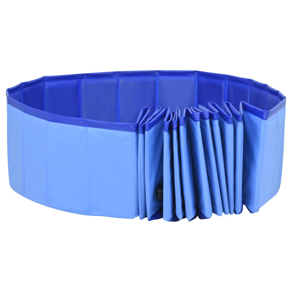 Foldable Dog Swimming Pool Blue 300x40 cm PVC - Upclimb Ltd