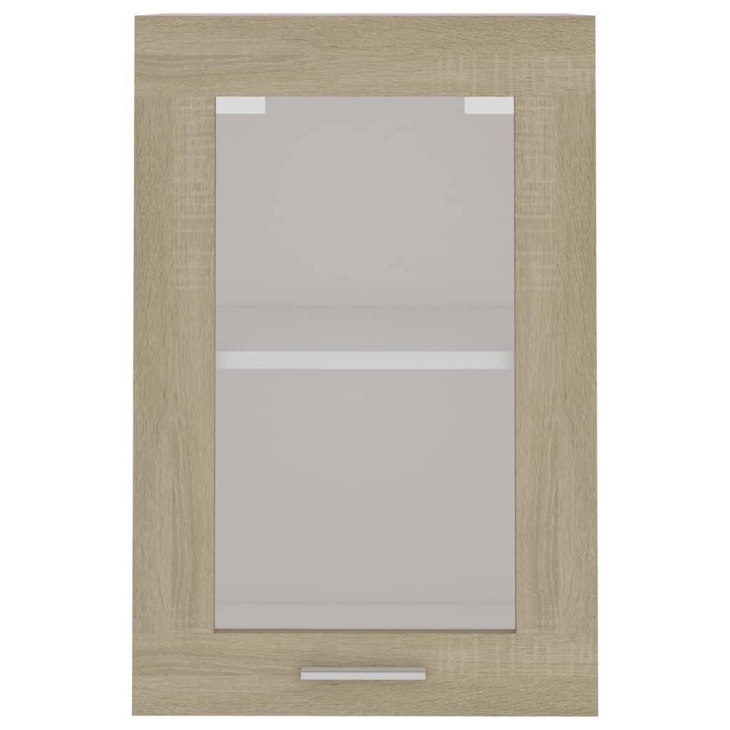 Vitrine suspendue Chêne Sonoma 40x31x60 cm Bois d'ingénierie