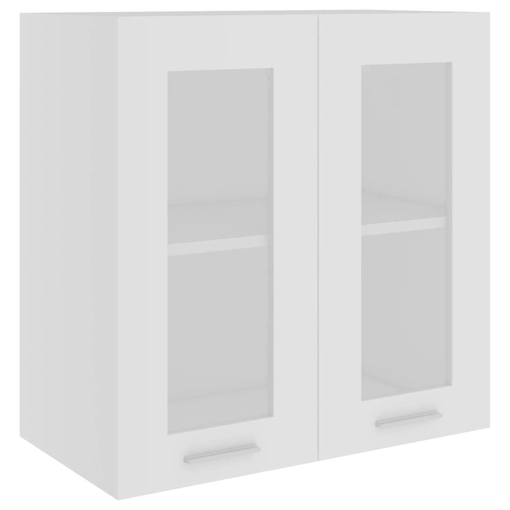 Vitrine suspendue Blanc 60x31x60 cm Bois d'ingénierie