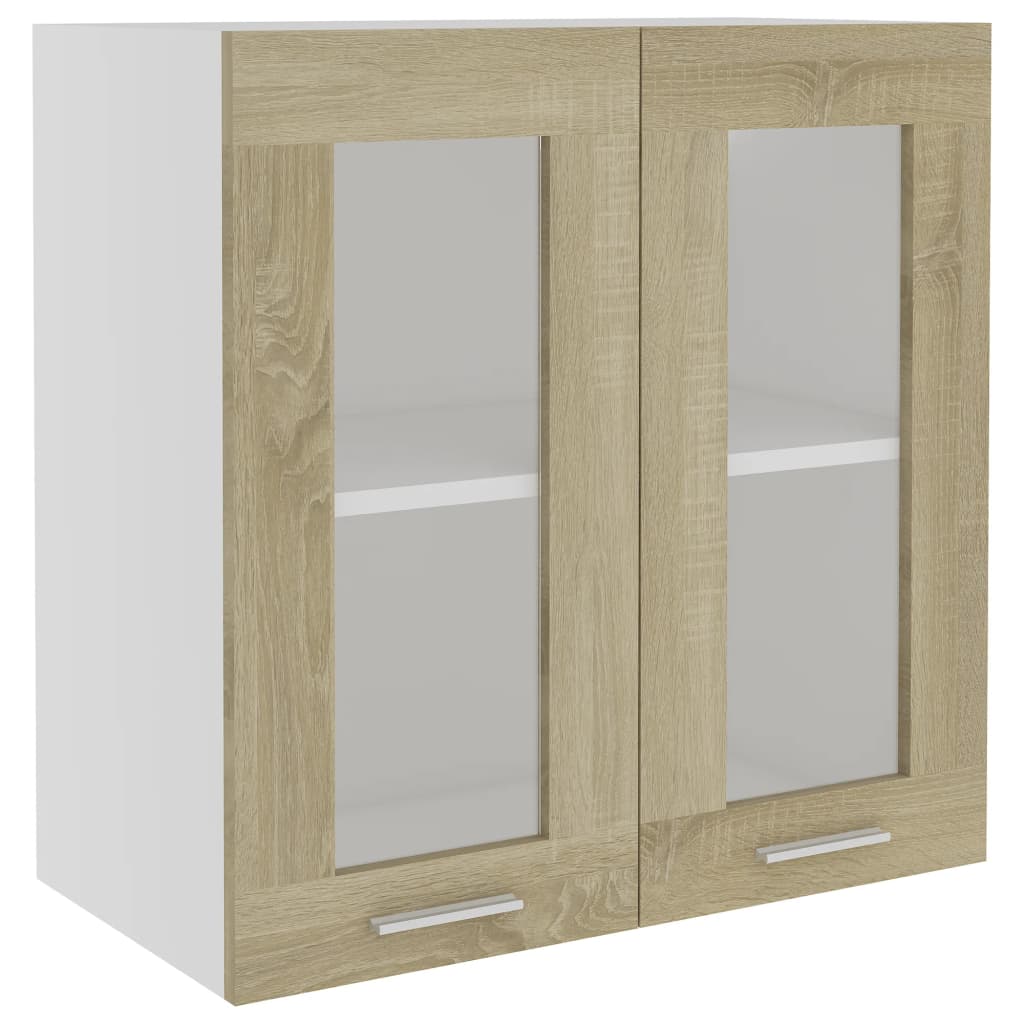 Glazen hangkast Sonoma Eiken 60x31x60 cm Engineered Wood