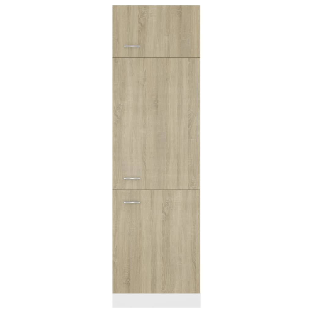 Koelkastkast Sonoma Oak 60x57x207 cm Engineered Wood