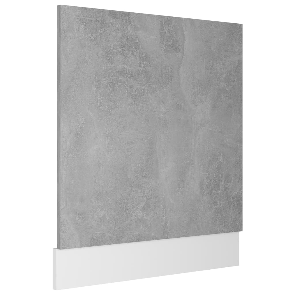 Panneau Lave-Vaisselle Gris Béton 59,5x3x67 cm Bois d'ingénierie