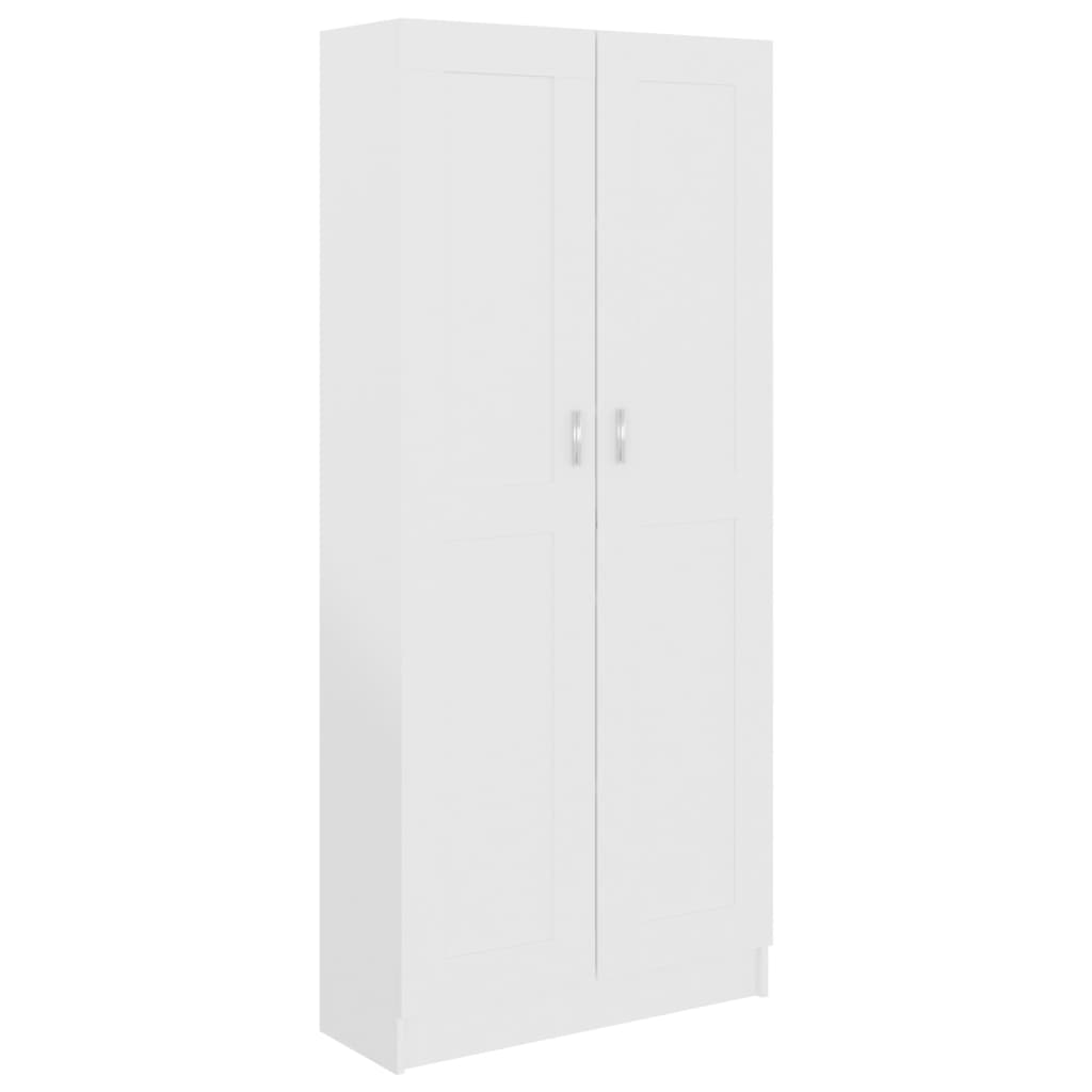 vidaXL Book Cabinet White 82.5x30.5x185.5 cm Engineered Wood