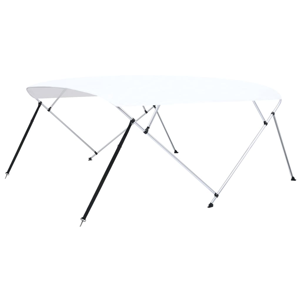 4 Bow Bimini Top White 243x(230-244)x137 cm - Upclimb Ltd