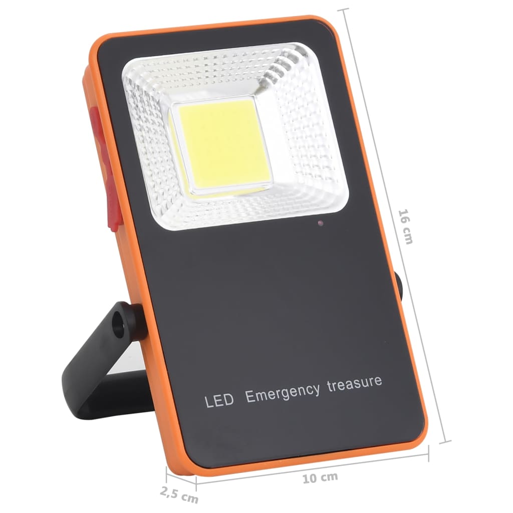 vidaXL LED Floodlight ABS 5 W Cold White