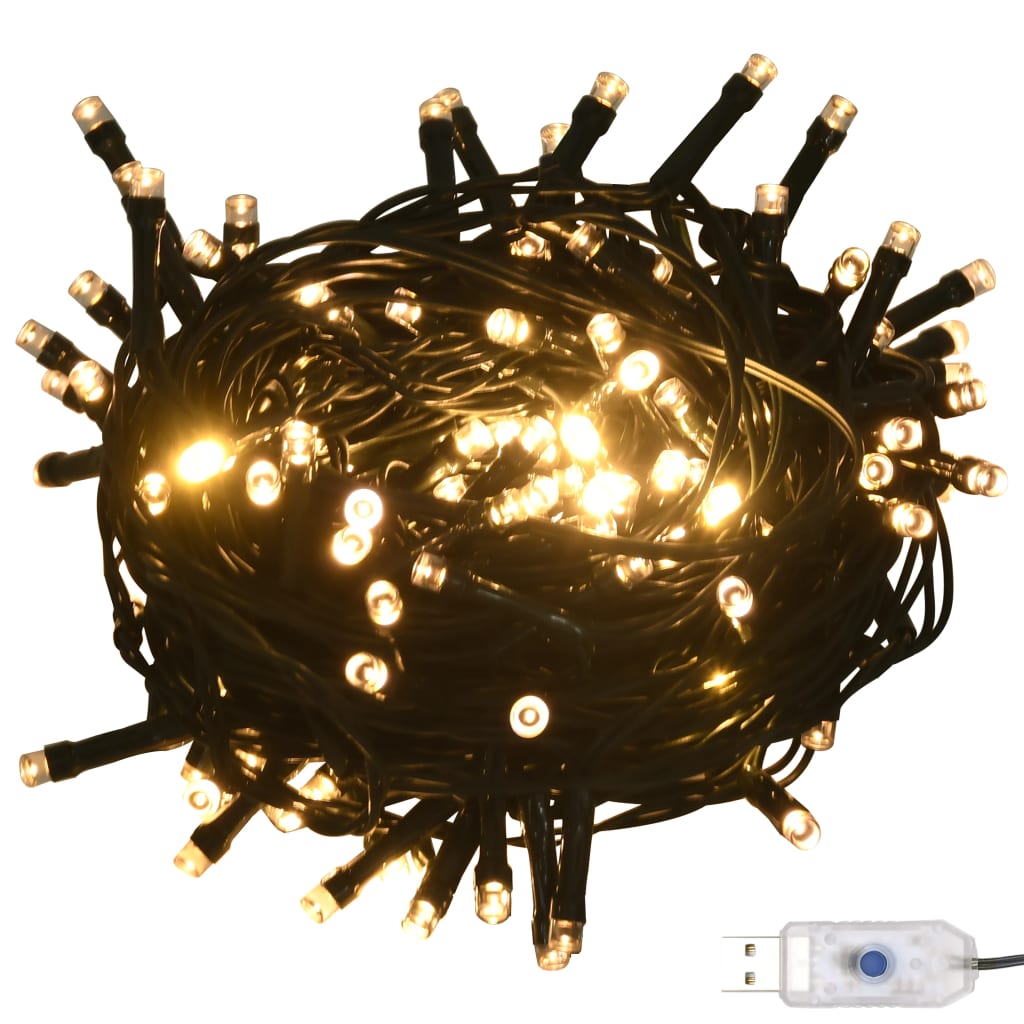 vidaXL 120 Piece Christmas Ball Set with Peak and 300 LEDs Gold&Bronze