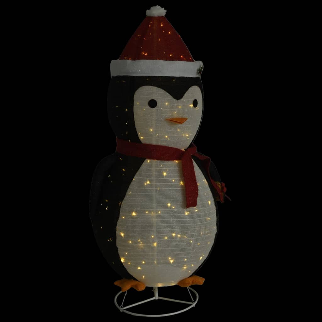 Decoratief Kerstfiguur Sneeuw Pinguïn LED Luxe Stof 180cm