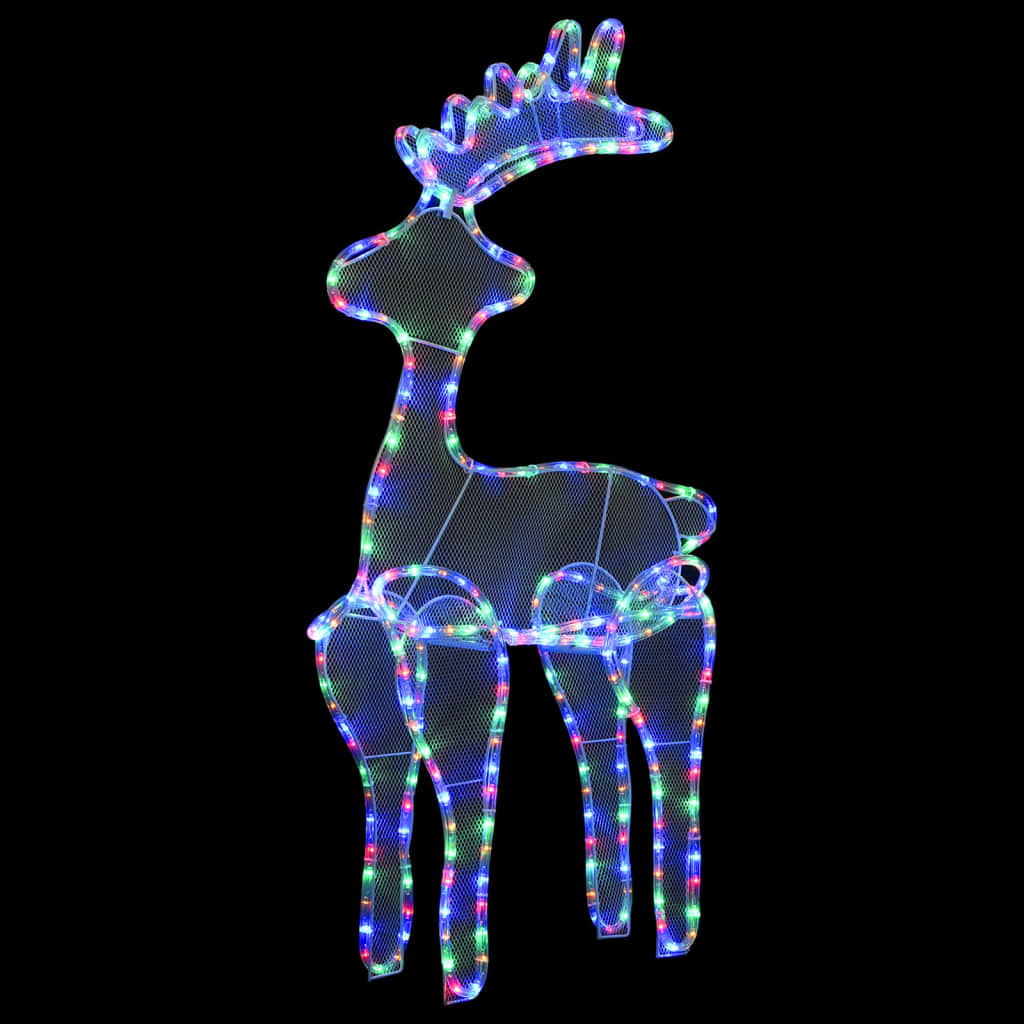 Décoration de Noël Renne avec Filet 306 LED 60x24x89cm