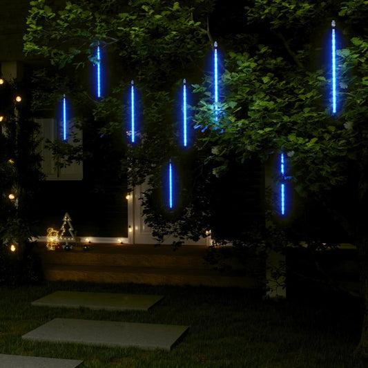 Meteor Lights 8 stuks 30 cm Blauw 192 LED's Binnen Buiten