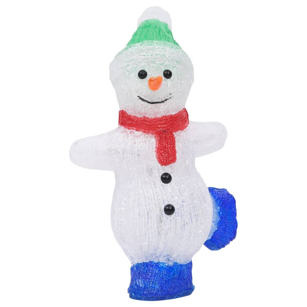 LED Kerst Acryl Sneeuwman Figuur Binnen en Buiten 30cm