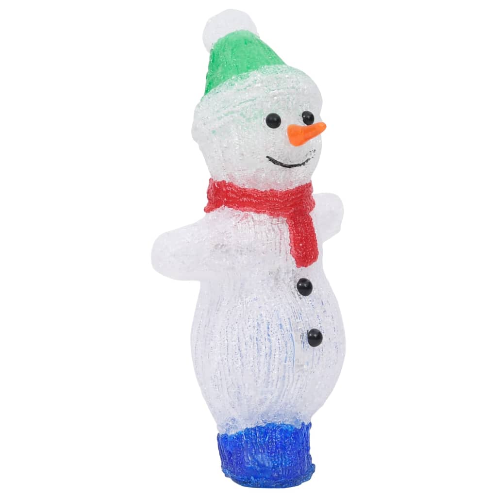 LED Kerst Acryl Sneeuwman Figuur Binnen en Buiten 30cm