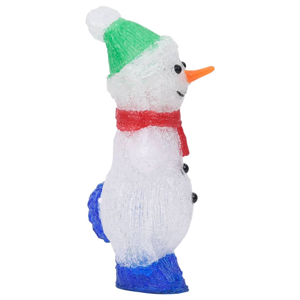 LED Kerst Acryl Sneeuwman Figuur Binnen en Buiten 30cm