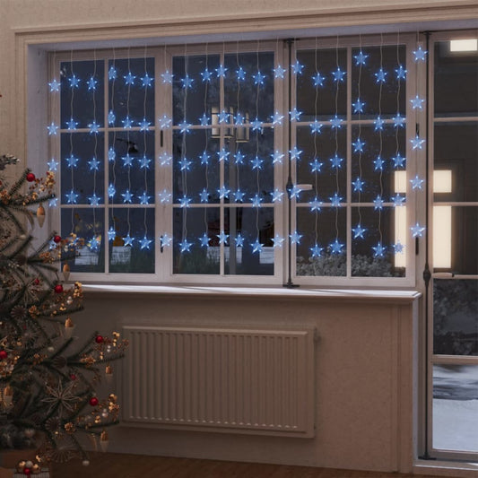 LED Sterrengordijn Kerstverlichting 500 LED Blauw 8 Functies
