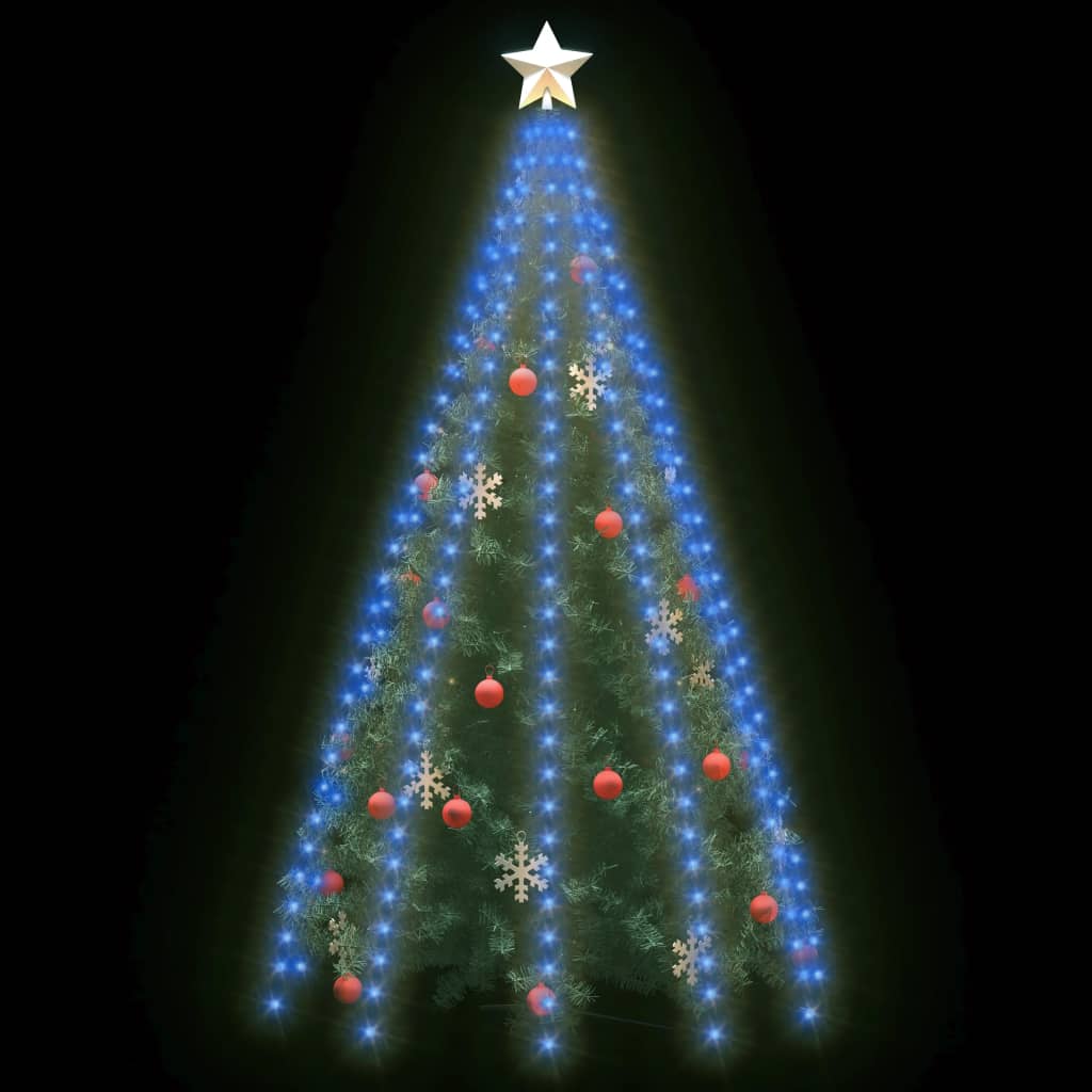 Kerstboom Netverlichting met 250 LED's Blauw 250 cm