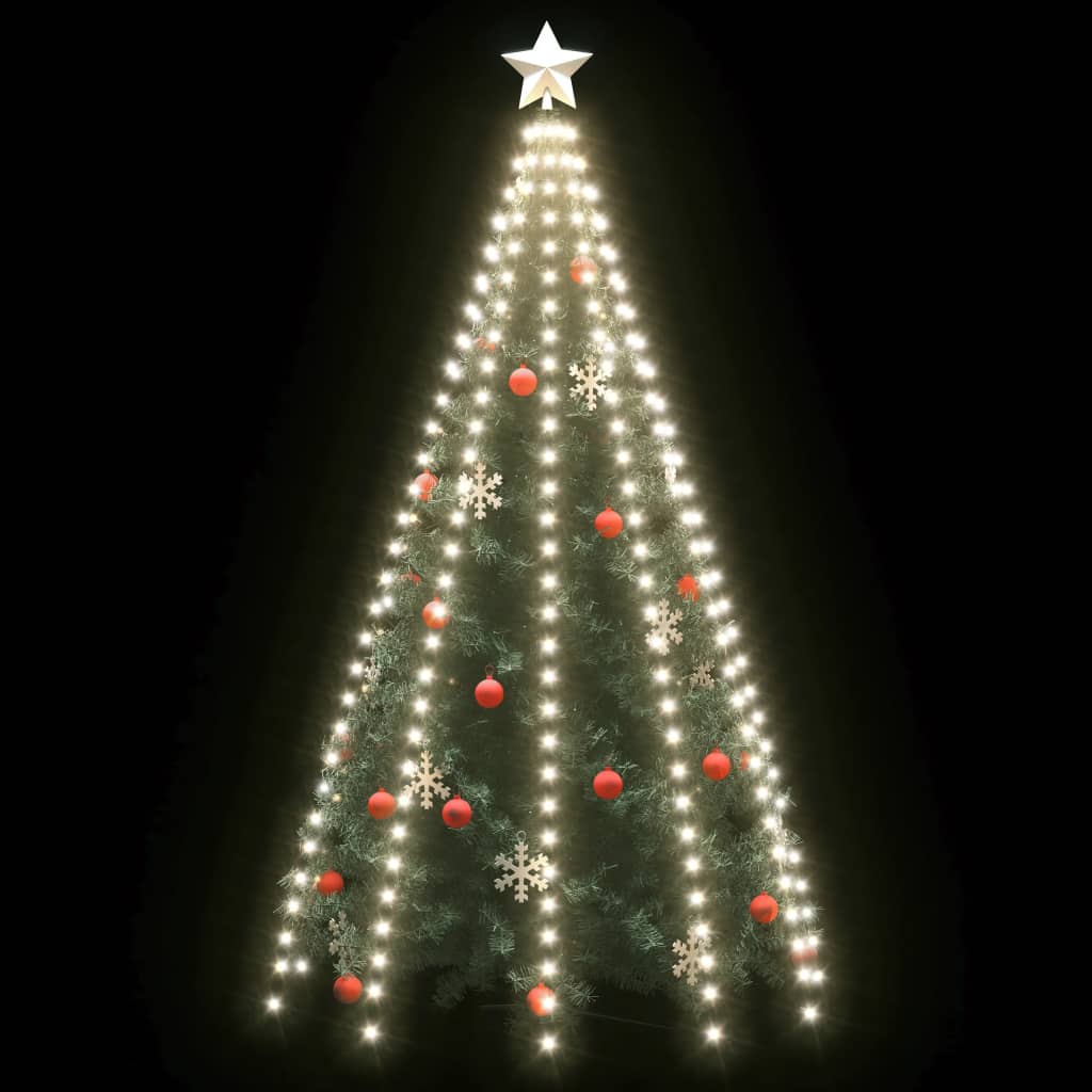 Kerstboom Netverlichting met 300 LED's Koud Wit 300 cm