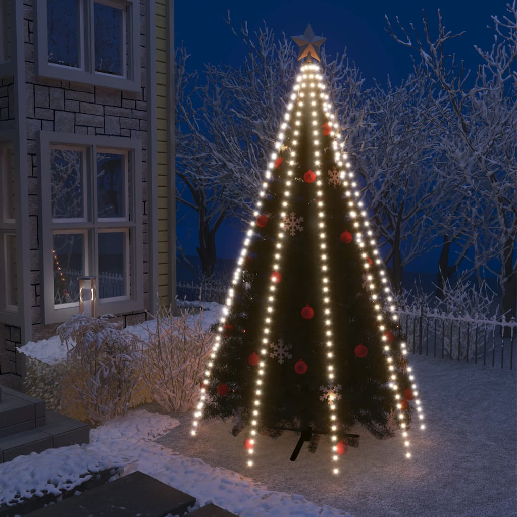 Kerstboom Netverlichting met 400 LED's Koud Wit 400 cm