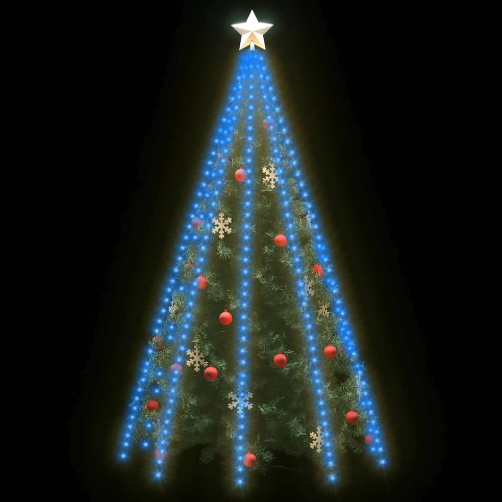 Filet lumineux pour sapin de Noël avec 400 LED Bleu 400 cm