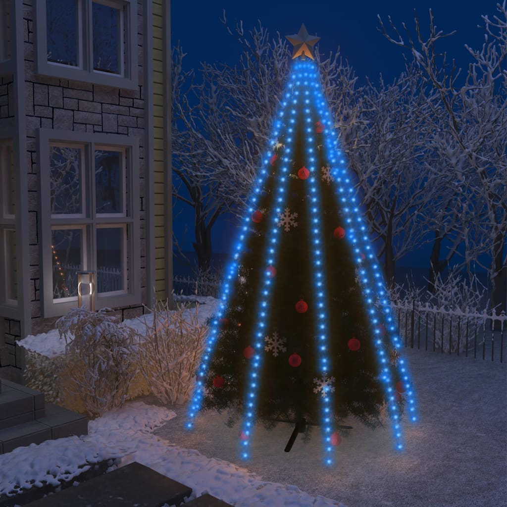 Kerstboom Netverlichting met 400 LED's Blauw 400 cm