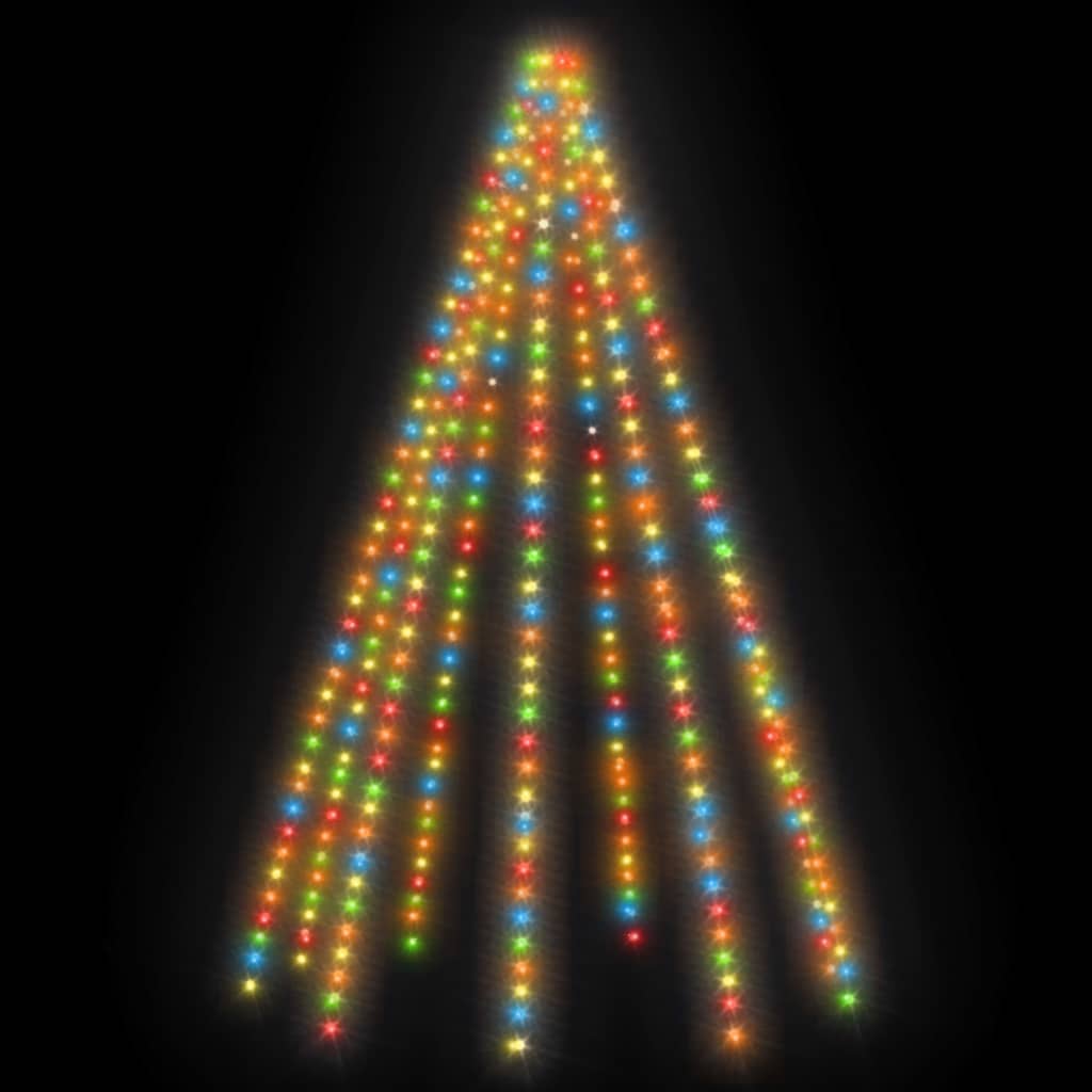 Filet de sapin de Noël lumineux avec 400 LED colorées 400 cm