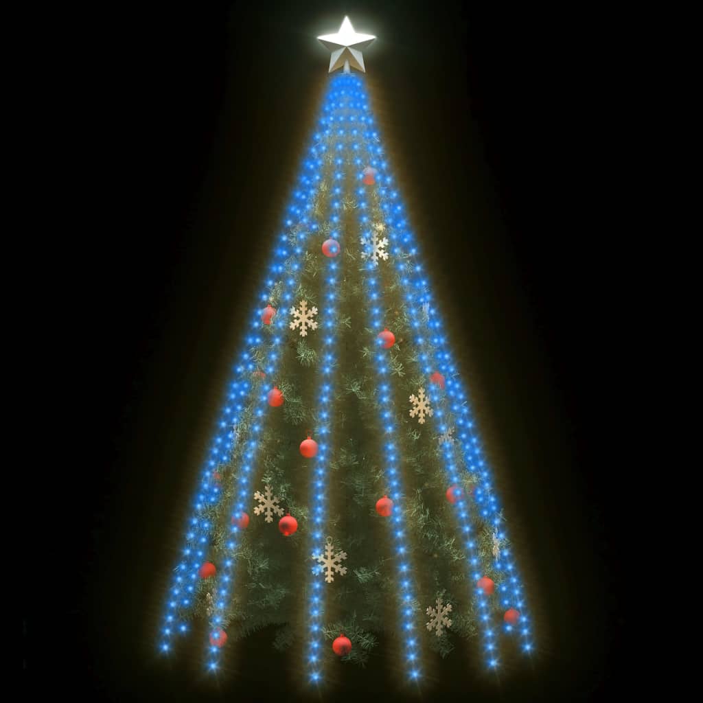 Arbre lumineux avec 500 LED Bleu 500 cm Intérieur Extérieur