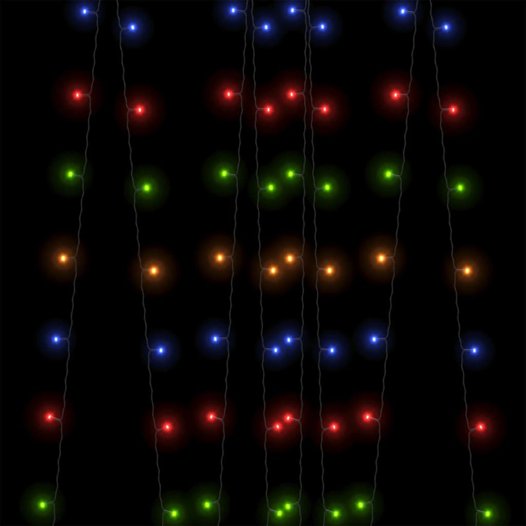 Guirlande Lumineuse Solaire 2 pcs 2x200 LED Coloré Intérieur Extérieur