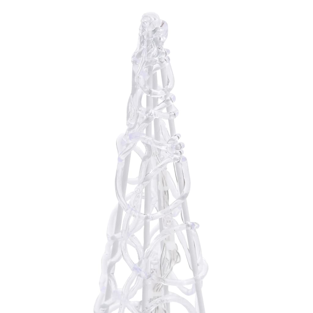 vidaXL Acrylic Decorative LED Light Cone Cold White 60 cm