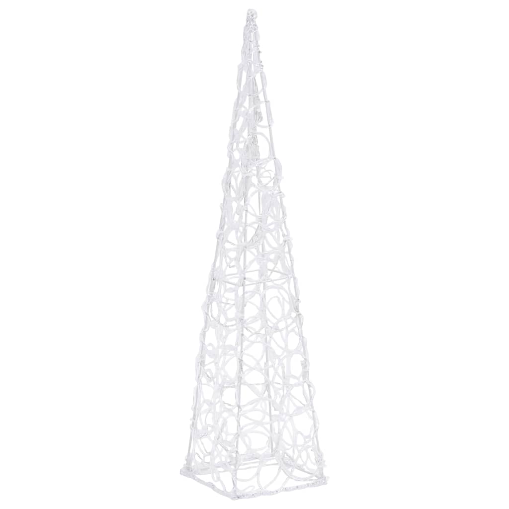 vidaXL Acrylic Decorative LED Light Cone Blue 60 cm