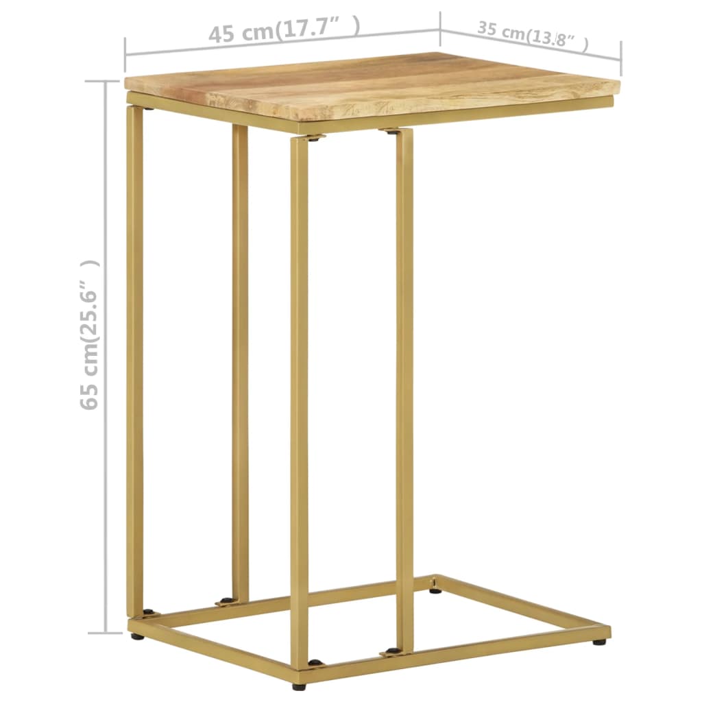 vidaXL Side Table 35x45x65 cm Solid Mango Wood