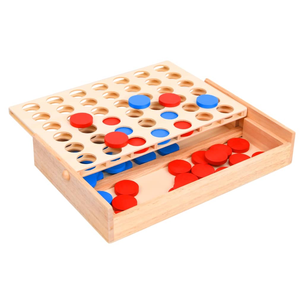 vidaXL 4 in a Row Game 24x15x4 cm Solid Wood