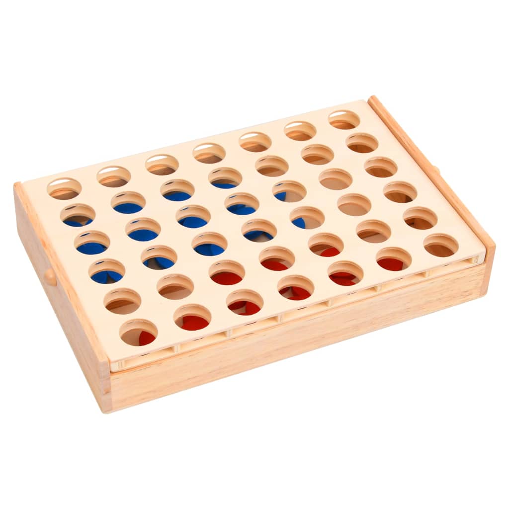 vidaXL 4 in a Row Game 24x15x4 cm Solid Wood