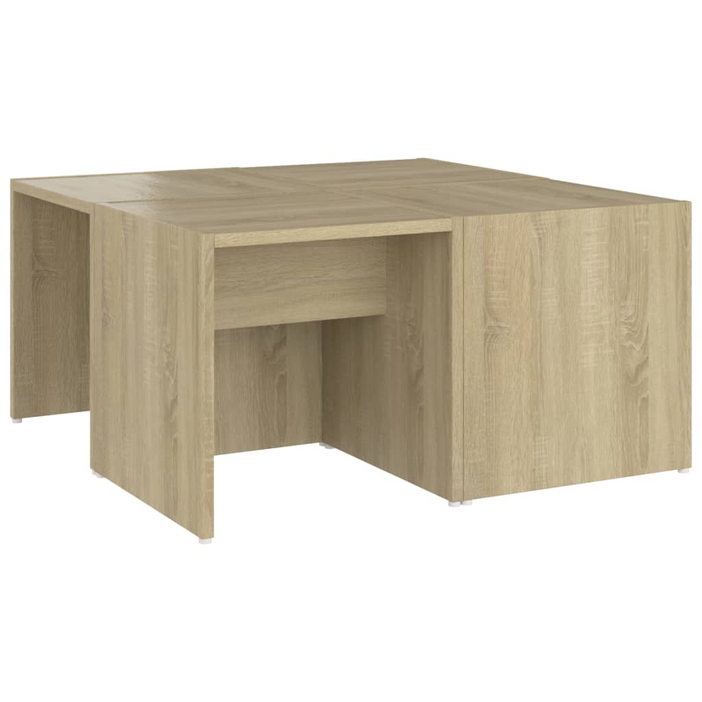 Tables basses 4 pcs Chêne Sonoma 33x33x33 cm Bois d'ingénierie