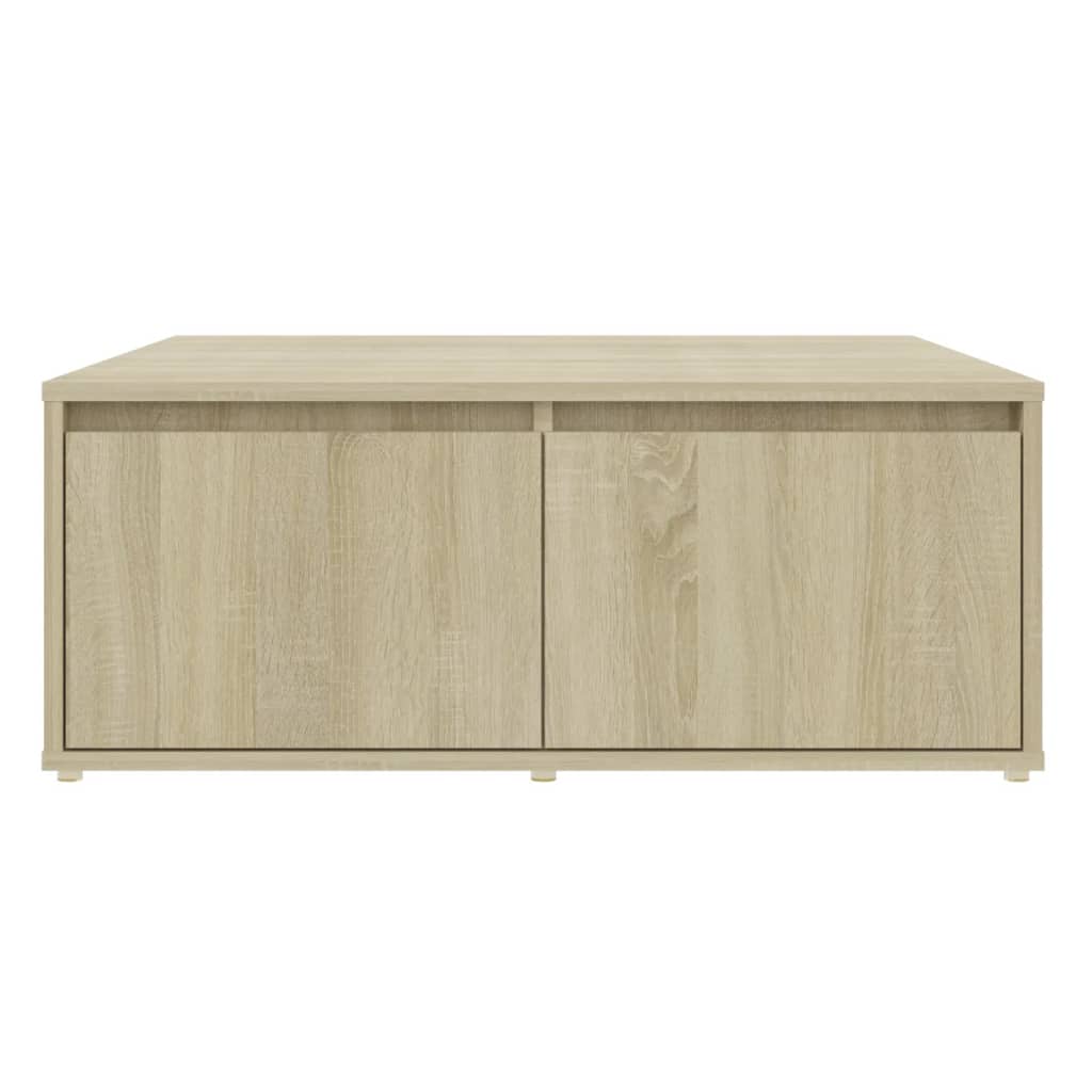 vidaXL Coffee Table Sonoma Oak 80x80x31 cm Engineered Wood