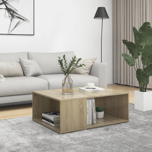 vidaXL Coffee Table Sonoma Oak 90x67x33 cm Engineered Wood