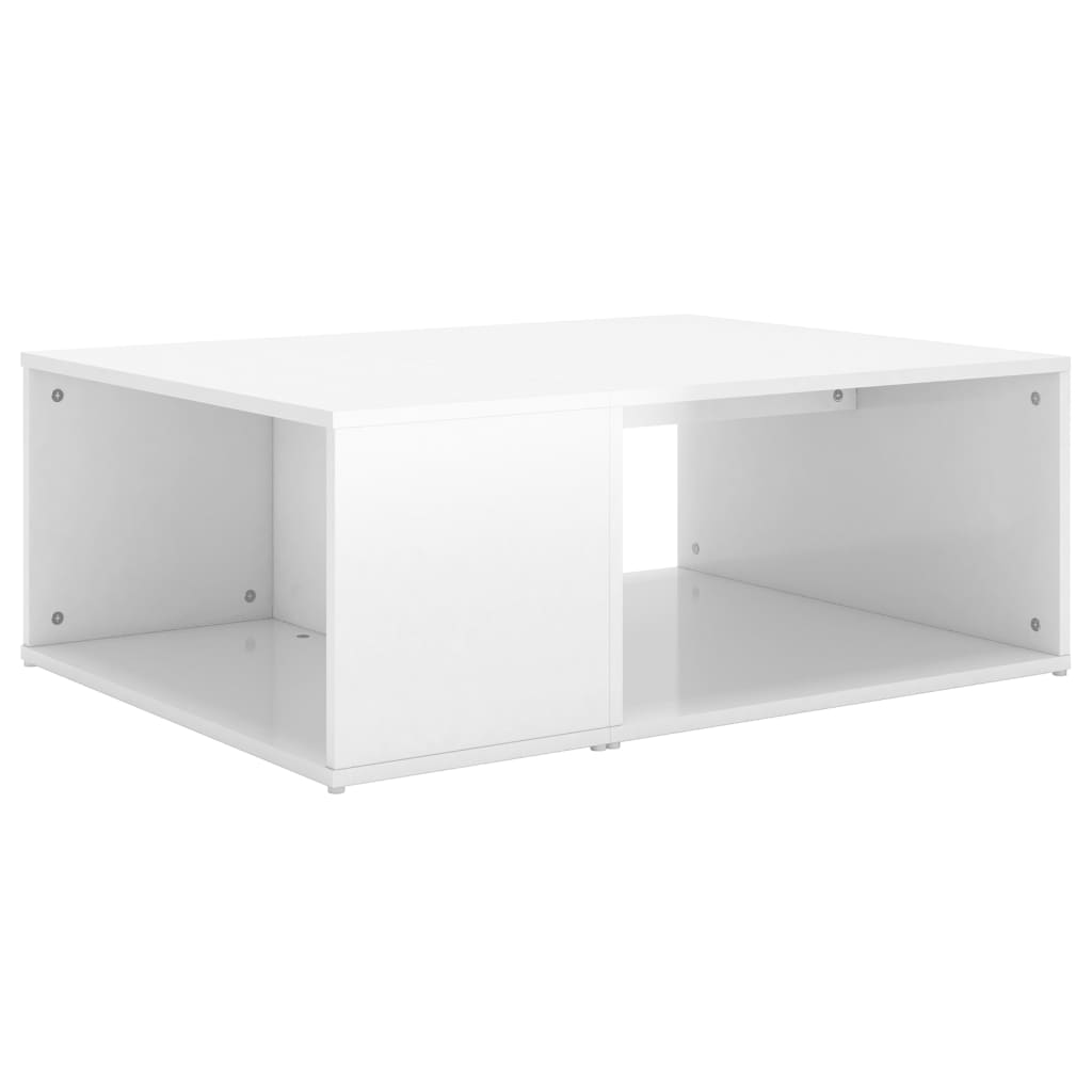 vidaXL Coffee Table High Gloss White 90x67x33 cm Engineered Wood