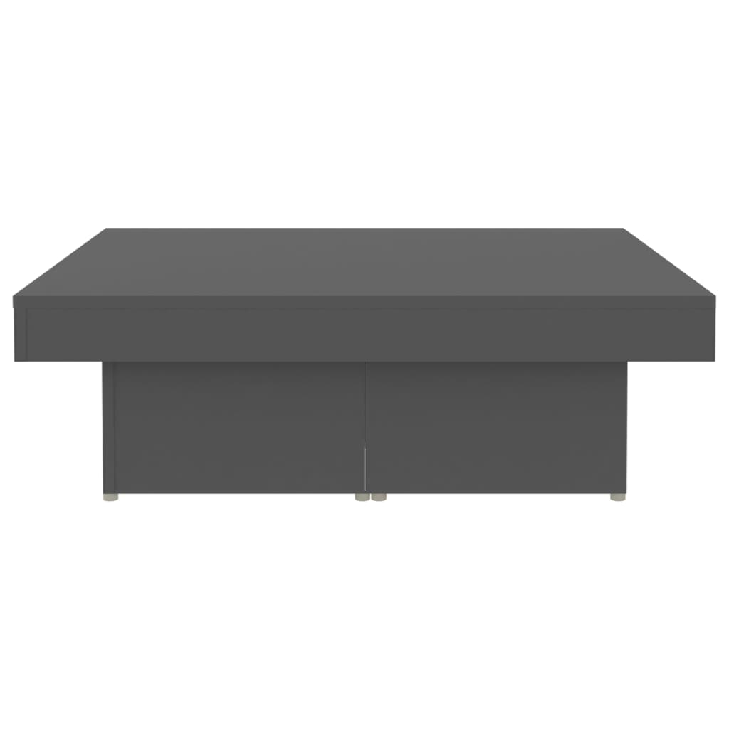 vidaXL Coffee Table Grey 90x90x28 cm Engineered Wood