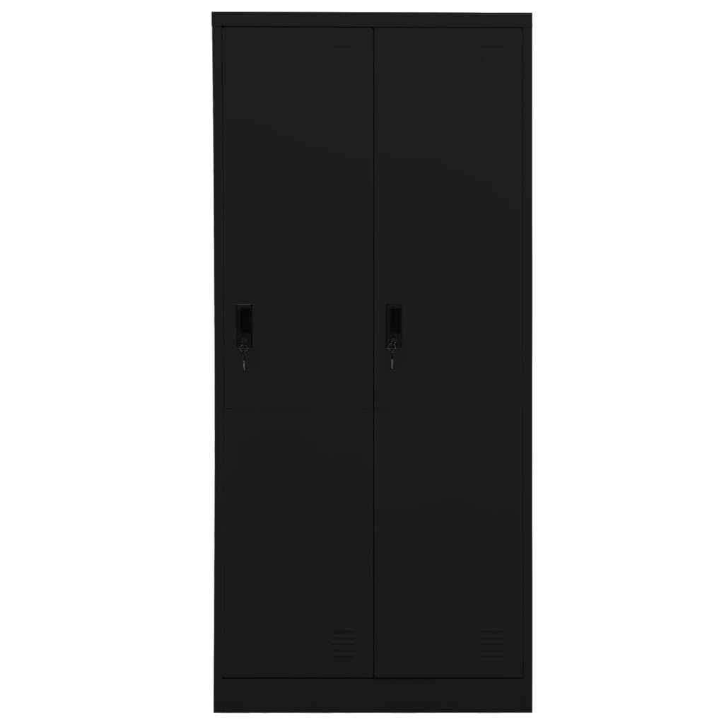 Armoire Noir 80x50x180 cm Acier