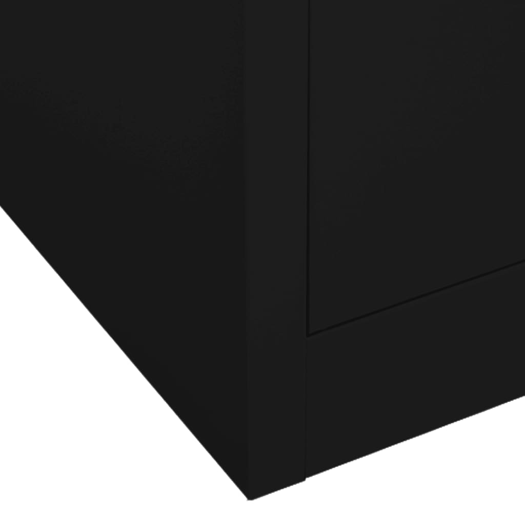 Armoire Noir 80x50x180 cm Acier