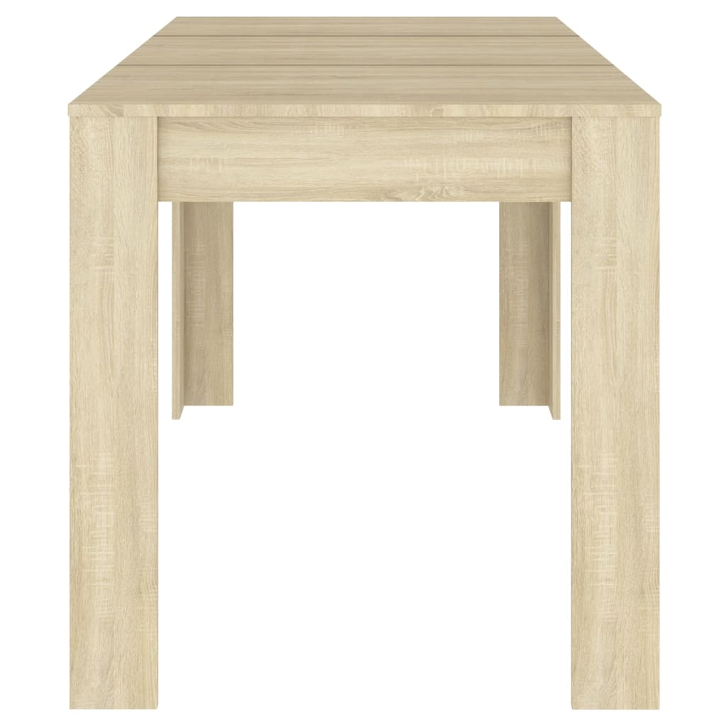 Table à manger Chêne Sonoma 140x74,5x76 cm Bois d'ingénierie