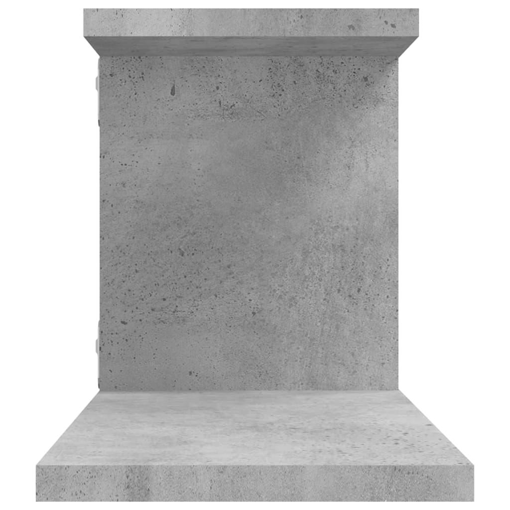 Tv-wandrek betongrijs 125x18x23 cm Engineered Wood