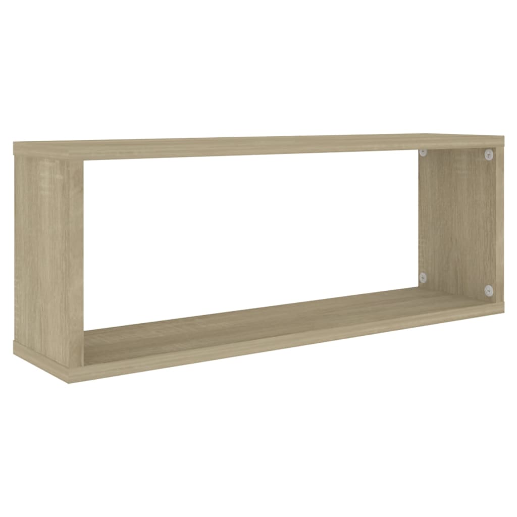 Étagère murale Cube 2 pcs Chêne Sonoma 60x15x23 cm Bois d'ingénierie